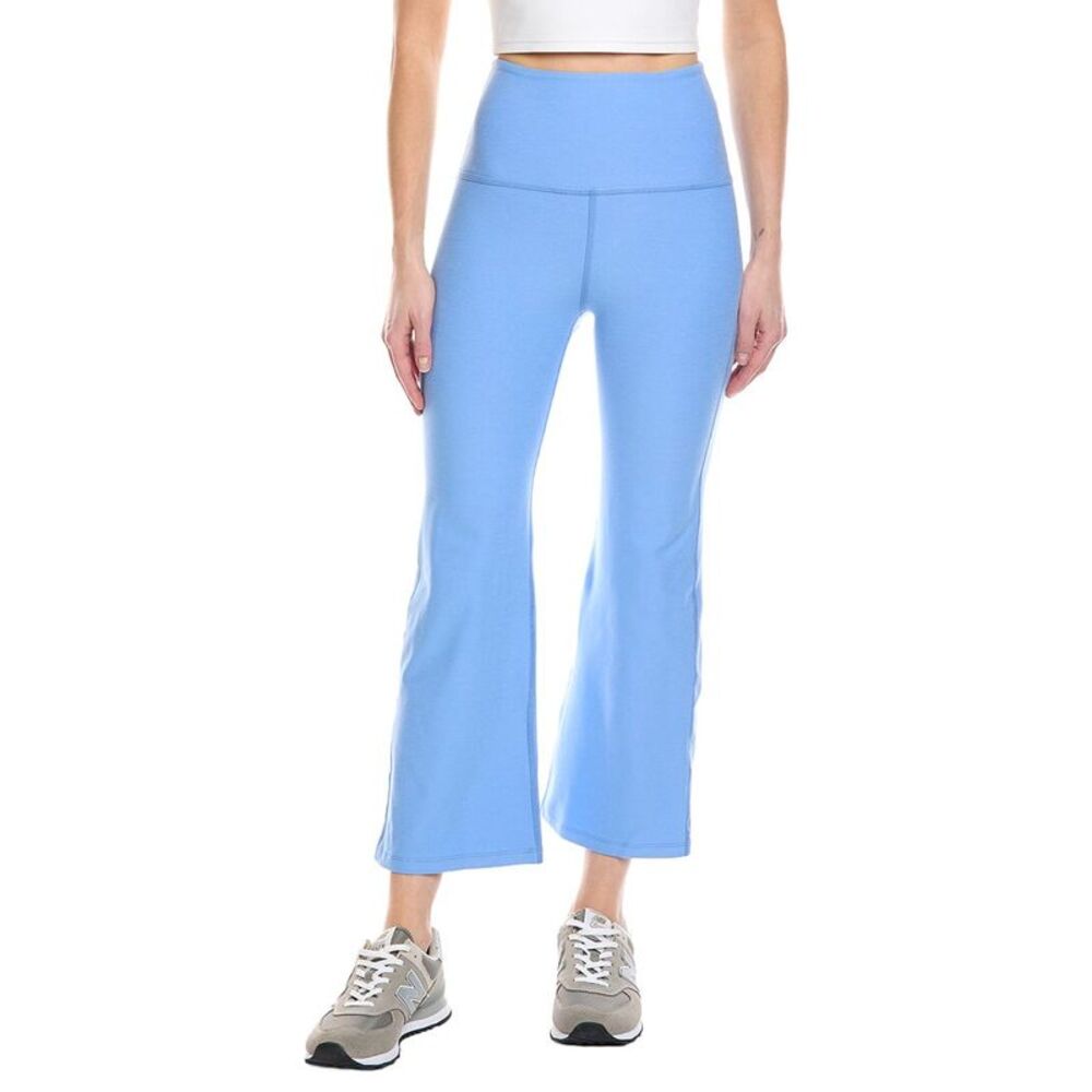 Beyond Yoga Light Blue High-Waist Flared Track Pants